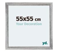 Your Decoration - Cadre 55x55 cm - Gris Patiné - Cadres Photo en MDF Avec Verre acrylique - Anti-Reflet - Cadre 55x55 - Mura