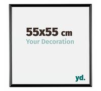 Your Decoration - 55x55 cm - Cadres Photos en Plastique Avec Verre Plexiglas - Anti-Reflet - Excellente Qualité - Noir Très Brillant - Cadre Decoration Murale - Bordeaux, Noir Très Brillant
