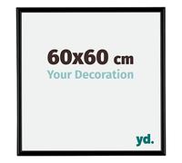 yd. Your Decoration - Cadre 60x60 cm - Noir Mat - Cadres Photos en Plastique Avec Verre acrylique - Anti-Reflet - Cadre 60x60 - Bordeaux