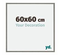 yd. Your Decoration - Cadre 60x60 cm - Structure Mercury Cadres Photos en Aluminium Avec Verre acrylique - Anti-Reflet - Cadre 60x60 - New York