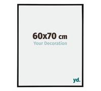 yd. Your Decoration - Cadre 60x70 cm - Noir Mat - Cadres Photos en Aluminium Avec Verre acrylique - Anti-Reflet - Cadre 60x70 - Kent