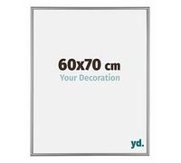 yd. Your Decoration - Cadre 60x70 cm - Platine - Cadres Photos en Aluminium Avec Verre acrylique - Anti-Reflet - Cadre 60x70 - Kent