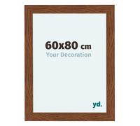 yd. Your Decoration - Cadre 60x80 cm - Chene Rustique - Cadres Photo en MDF Avec Verre acrylique - Anti-Reflet - Cadre Chene Rustique - Como