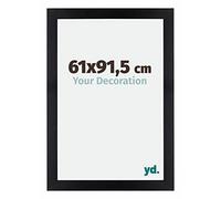 yd. Your Decoration - Cadre 61x91.5 cm - Noir Mat - Cadres Photo en MDF Avec Verre acrylique - Anti-Reflet - Cadre 61x91.5 - Mura
