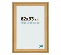 yd. Your Decoration - Cadre 62x93 cm - De Pin Grain de Bois - Cadres Photo en MDF Avec Verre acrylique - Anti-Reflet - Cadre 62x93 - Lazio