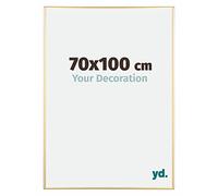 yd. Your Decoration - Cadre 70x100 cm - Or - Cadres Photos en Aluminium Avec Verre acrylique - Anti-Reflet - Cadre 70x100 - Kent