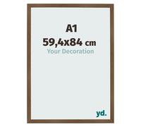 yd. Your Decoration - Cadre A1 59.4x84 cm - Chene Rustique - Cadres Photo en MDF Avec Verre acrylique - Anti-Reflet - Cadre A1 59.4x84 - Bologna