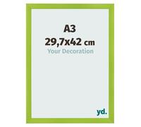 yd. Your Decoration - Cadre A3 29.7x42 cm - Vert - Cadres Photo en MDF Avec Verre acrylique - Anti-Reflet - Cadre A3 29.7x42 - Pisa