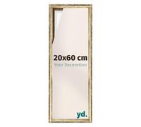 yd. Your Decoration - Cadre flottant 20x60 - Or Antique - Cadre en caisse américaine pour toile sur chassis - MDF - Lyon
