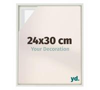 yd. Your Decoration - Cadre flottant 24x30 - Blanc Mat - Cadre en caisse américaine pour toile sur chassis - MDF - Lyon