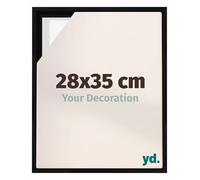 yd. Your Decoration - Cadre flottant 28x35 - Noir Mat - Cadre en caisse américaine pour toile sur chassis - MDF - Lyon