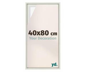 yd. Your Decoration - Cadre flottant 40x80 - Blanc Mat - Cadre en caisse américaine pour toile sur chassis - MDF - Lyon