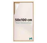 yd. Your Decoration - Cadre flottant 50x100 - Hetre - Cadre en caisse américaine pour toile sur chassis - MDF - Lyon