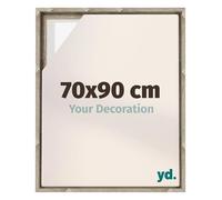 yd. Your Decoration - Cadre flottant 70x90 - Chene Sonoma - Cadre en caisse américaine pour toile sur chassis - MDF - Lyon