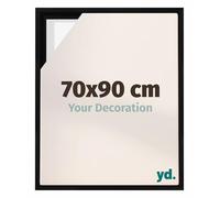 yd. Your Decoration - Cadre flottant 70x90 - Noir Mat - Cadre en caisse américaine pour toile sur chassis - MDF - Lyon