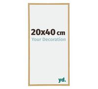 yd. Your Decoration - Cadre Photo 20x40 cm - Hetre Clair - Cadre Photo en Plastique Avec Verre acrylique - Anti-Reflet - Cadre 20x40 - Annecy