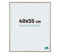 yd. Your Decoration - Cadre Photo 40x55 cm - Champagne - Cadre Photo en Plastique Avec Verre acrylique - Anti-Reflet - Cadre 40x55 - Annecy