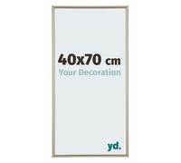 yd. Your Decoration - Cadre Photo 40x70 cm - Champagne - Cadre Photo en Plastique Avec Verre acrylique - Anti-Reflet - Cadre 40x70 - Annecy