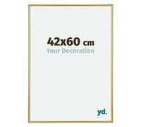 yd. Your Decoration - Cadre Photo 42x60 cm - Or - Cadre Photo en Plastique Avec Verre acrylique - Anti-Reflet - Cadre 42x60 - Annecy