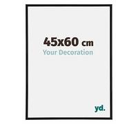 yd. Your Decoration - Cadre Photo 45x60 cm - Noir Mat - Cadre Photo en Plastique Avec Verre acrylique - Anti-Reflet - Cadre 45x60 - Annecy