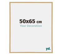 yd. Your Decoration - Cadre Photo 50x65 cm - Hetre Clair - Cadre Photo en Plastique Avec Verre acrylique - Anti-Reflet - Cadre 50x65 - Annecy