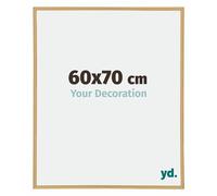 yd. Your Decoration - Cadre Photo 60x70 cm - Hetre Clair - Cadre Photo en Plastique Avec Verre acrylique - Anti-Reflet - Cadre 60x70 - Annecy