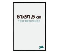 yd. Your Decoration - Cadre Photo 61x91.5 cm - Noir Mat - Cadre Photo en Plastique Avec Verre acrylique - Anti-Reflet - Cadre 61x91.5 - Annecy