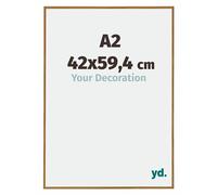 yd. Your Decoration - Cadre photo A2 42x59.4 cm - Hetre Clair - Cadre Photo en Plastique Avec Verre acrylique - Anti-Reflet - Cadre A2 42x59.4 - Evry