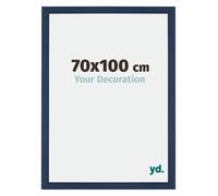 yd. Your Decoration Cadre Puzzle 70x100 - Puzzle cadre 1500-2000 Pièces - Bleu Fonce Patine - MDF Cadre photo Mura
