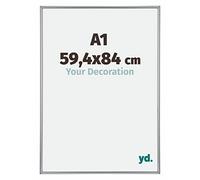 yd. Your Decoration Cadre Puzzle A1 59,4x84 - Puzzle cadre 1500-2000 Pièces - Argent Brillant - Plastique Cadre photo Annecy