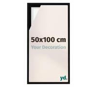 yd. Your Decoration - Lyon - Cadre à joints creux - 50 x 100 cm - Noir mat - Cadre pour toiles sur châssis