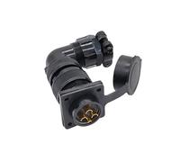 YD28 Waterproof Connector YD28-15 Servo electronic starter Aviation Plug Socket YD28K4T 4pin 15pin NWPNLXEA(Green-4 pin socket)