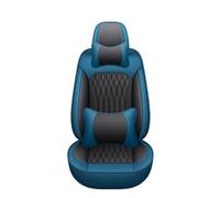 YDCDFVBVGM Avant Arrière Coussins Couvre Housse Siège sur Mesure pour Ford pour Fiesta pour Fusion pour Mondeo pour Taurus pour Mustang pour Territoire pour Kuga pour S-Max(Luxury Black Bule 5 Seats)