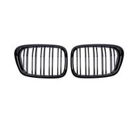 YDCDFVBVGM Grille Chocs Centrale Avant pour E39 pour Série 5 525 528 Grille Capot Avant Voiture Grilles Calandre Course 99-03 Accessoires Double Ligne Centre Grille Calandre Avant(Gloss Black)