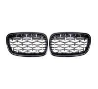 YDCDFVBVGM Grille Chocs Centrale Avant pour E70 pour E71 pour E72 pour X5 pour X6 2007 2008-2013 Accessoires Voiture Grille Capot Avant Centrale Large Centre Grille Calandre Avant(Black Silver)