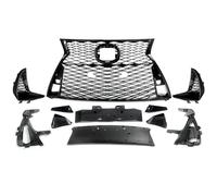 YDCDFVBVGM Grille Chocs Centrale Avant pour Lexus pour IS250 pour IS350 pour F Sport Calandre Supérieure Inférieure Avant Noir Brillant Ensemble Calandre 2017-2022 Centre Grille Calandre Avant