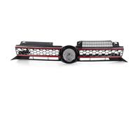 YDCDFVBVGM Grille Chocs Centrale Avant pour VW pour Golf 6 MK6 2009 2010 2011 2012 2013 pour GTI Style Grille Centrale Grille Radiateur Pare-Chocs Avant Voiture Centre Grille Calandre Avant(Red Line)