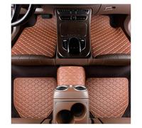YDCDFVBVGM Lot 5 Tapis Sol Voiture en Cuir Imperméables Protection Pied Accessoires Tapis Intérieur Universel Tapis Sol Décoratifs pour Intérieur(Brown)