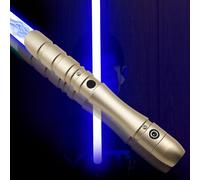 YDD GENIUS Jedi Sith Sabre Laser Laser à LED avec Son Fort et Haute lumière, métal Rechargeable, pour fête de Cosplay (Bleu)