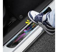 YDDNRBU Bande Protection seuil Porte Voiture pour Peugeot GT GTI gtline 508 5008 3008 208 2008 308 Bandes de Seuil de Bienvenue en Anti-Rayures, Voiture Style Accessoires,Black Style