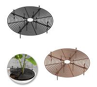 YDDZ Lot de 2 Protection pour Pot de Fleurs, Pot de Fleurs en Grille pour Pot de Fleurs, Pot De Fleurs Grille, pour Bébé pour Protéger Les Enfants Et Animaux Domestiqu (Noir, Marron), M