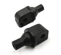 YDEMST Adaptateur De Repose-Pieds Passager Noir (à Partir De 2018) pour H&Arley pour D&avidson Softail Slim FLSL Breakout FXBR, Pièces De Moteur Chromées