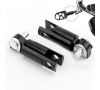 YDEMST Rallonge De Repose-Pieds 6,35 Cm (2 1/2") À Fixation Mâle, Fixation par Pince pour H&Arley Touring, Dyna, Softail, Sportster 883 XL. Extension D'étrier/Repose-Talon.