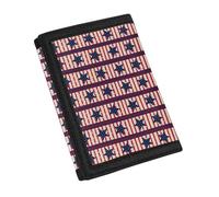 YDFISH Petit portefeuille avec crochet et boucle - Résistant à l'usure - Léger - Pour homme - Élégant - Portefeuille fin pour femme et enfant, Étoile