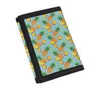 YDFISH Portefeuille léger et fin en forme d'ananas pour femmes, porte-cartes avec fenêtre pour carte d'identité, cadeau pour amis, Ananas