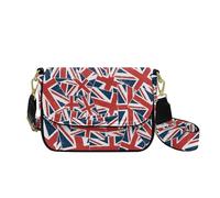 YDFISH Sac à main à bandoulière en cuir pour femme, petit sac à bandoulière léger pour femme, Esthétique Union Jack