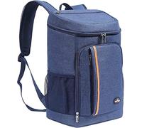 YDFYX Sac à Dos Isotherme à Glacière 28L,Sac de Pique-Nique Sac Isotherme Portable Cooler Backpack Bag, pour Hommes Femmes pour Déjeuner Plage Camping BBQ Travail Ecole Pique (Bleu)