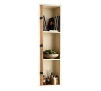 YDHFCD Niche de Douche Mural avec Panneau Étanche | Finition sans soudure, pas d'accumulation de saleté, pas de taches(White-2,90x28x12.5cm)