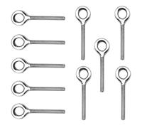 YDHfdc 10 Pièces M6 Boulons à œil Boulons à œil Acier Inoxydable Longue Poignée Convient Pour la Fixation et la Suspension,70mm