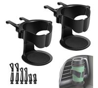 YDHfdc 2 Pièces Porte Gobelet Voiture Universelle Porte Gobelet Réglable Support Gobelet Voiture avec Clip de Ventilation pour Grille d'aération de Voitures/SUV/Camions
